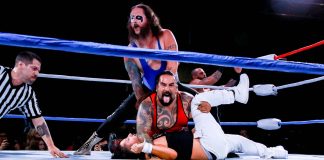 Local Wrestling Event, Red, Fight, Blue, Offered Fans Fun, Excitement, Huge Success