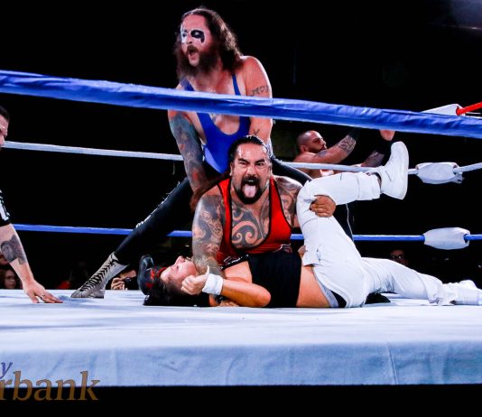 Local Wrestling Event, Red, Fight, Blue, Offered Fans Fun, Excitement, Huge Success