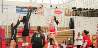 Burroughs Girls Volleyball Sweeps Past Visiting South Hills