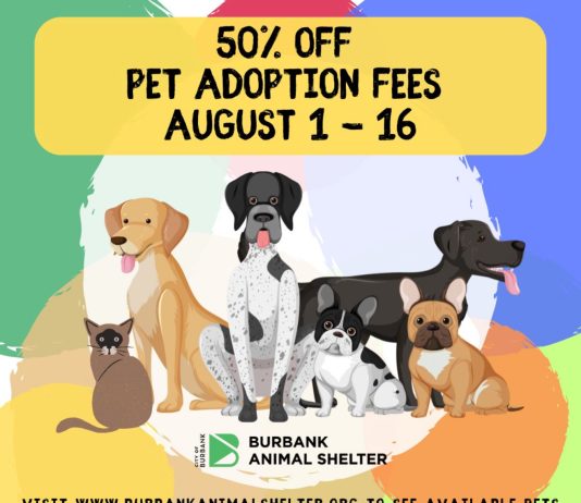 50% Off Adoption Fees at the Burbank Animal Shelter