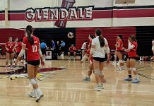 Burroughs Girls Volleyball Scores Four-Set Triumph