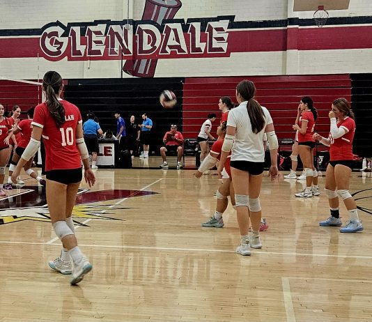 Burroughs Girls Volleyball Scores Four-Set Triumph
