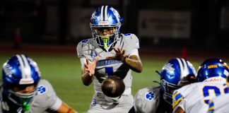 Burbank Football Wins Big Over Arcadia