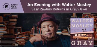 Devil In A Blue Dress Author Celebrates Latest Easy Rawlins Thriller At Burbank Library Event Celebrated author Walter Mosley shares his latest thriller "Gray Dawn" at the Burbank Public Library on Tuesday, September 16. (Image Courtesy Burbank Public Library)