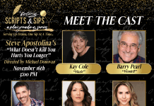 Casting Announced for The Colony Theatre’s Scripts & Sips Playreading Series November 16