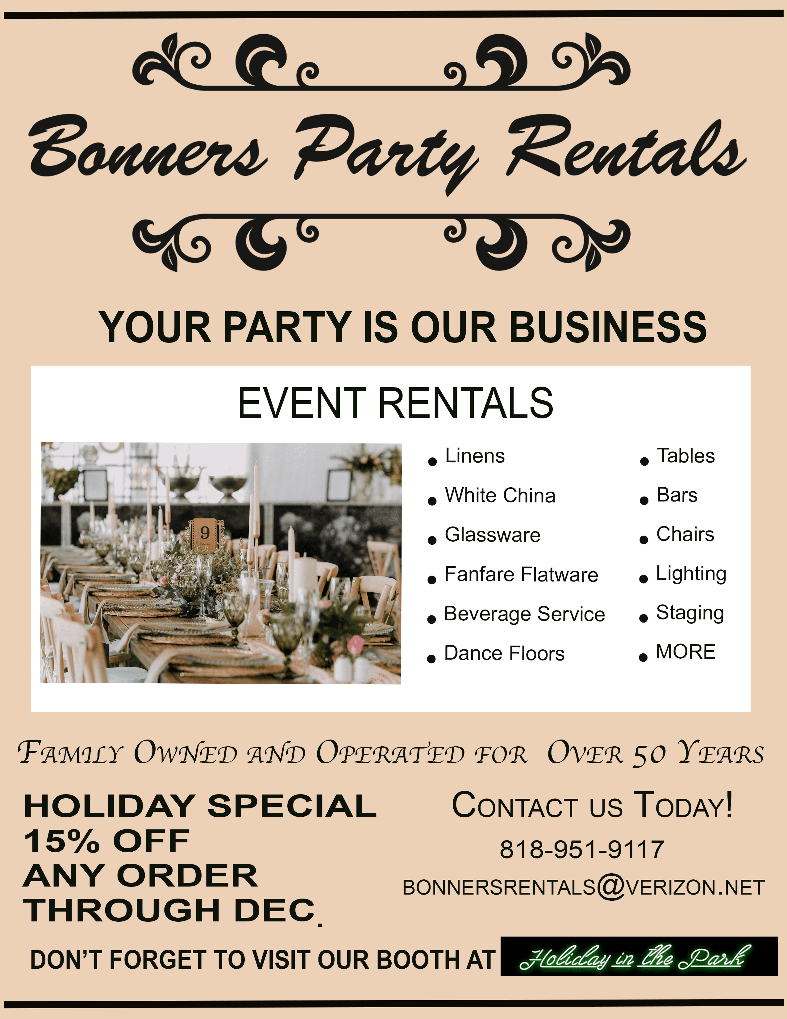 Bonner Party Rentals