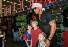 Dwayne “The Rock” Johnson Surprises YMCA Families with Gifts at Walmart Burbank