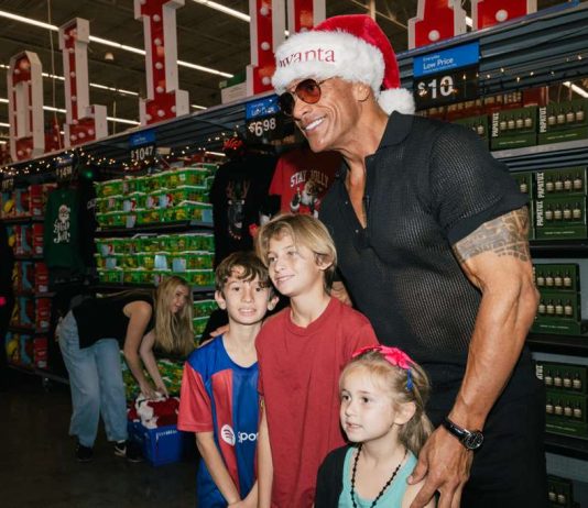Dwayne “The Rock” Johnson Surprises YMCA Families with Gifts at Walmart Burbank