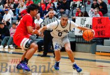 Burbank Boys Hoops Downs Burroughs 69-50
