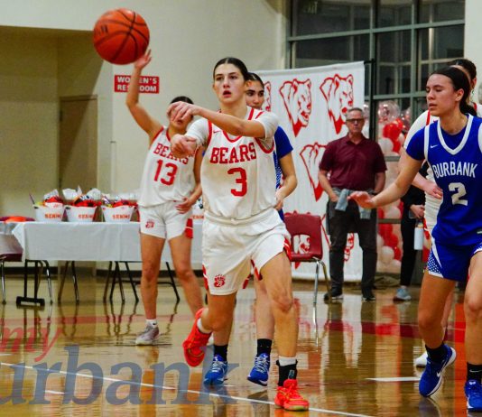 Burroughs Girls Hoops Blitzes Burbank 79-39