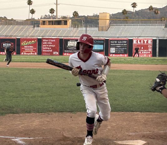 Burroughs Baseball Completes Sweep of Arcadia