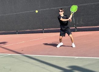 Burbank Freshmen Grow Up Quick in Playoff Tennis Win