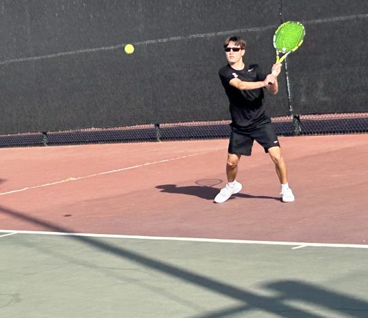 Burbank Freshmen Grow Up Quick in Playoff Tennis Win