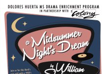 Huerta Middle School Drama’s “A Midsummer Night’s Dream” Comes to The Colony Theatre April 7