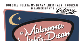 Huerta Middle School Drama’s “A Midsummer Night’s Dream” Comes to The Colony Theatre April 7