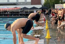 Burroughs Yuzna, St. Pierre Win League Swimming Titles