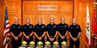 Burbank Fire Department Welcomes Six New Firefighters