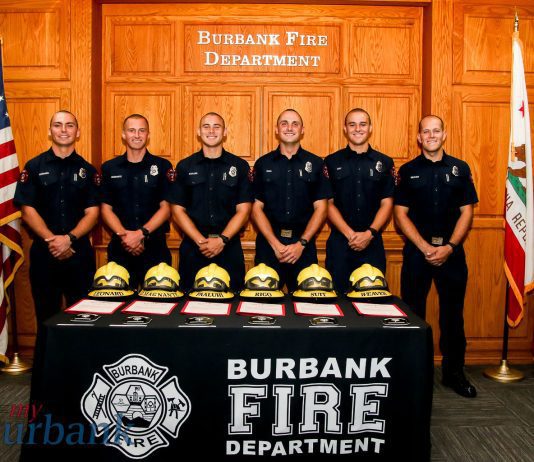 Burbank Fire Department Welcomes Six New Firefighters