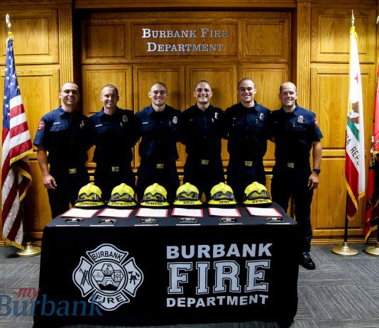 Burbank Fire Department Welcomes Six New Firefighters