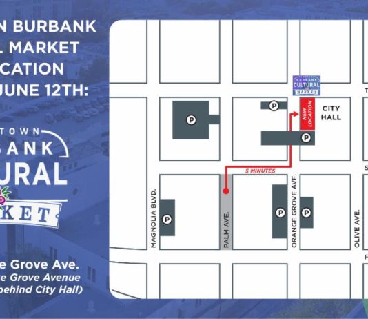 Downtown Burbank Cultural Market NEW Location behind City Hall