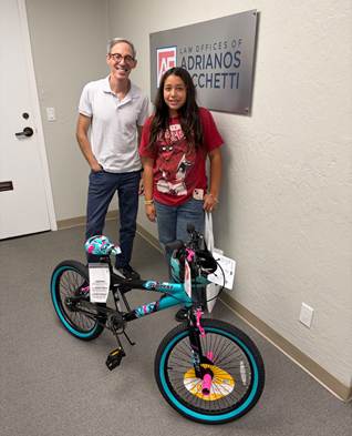 The best part of giving kids free bikes: Delivery day