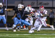 Burroughs Rallies to Win First Football Game