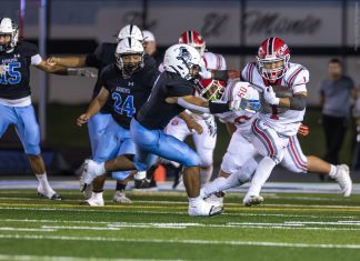Burroughs Rallies to Win First Football Game