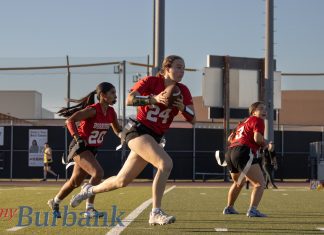 Burroughs Flag Football Registers Shutout Of Temple City 19-0