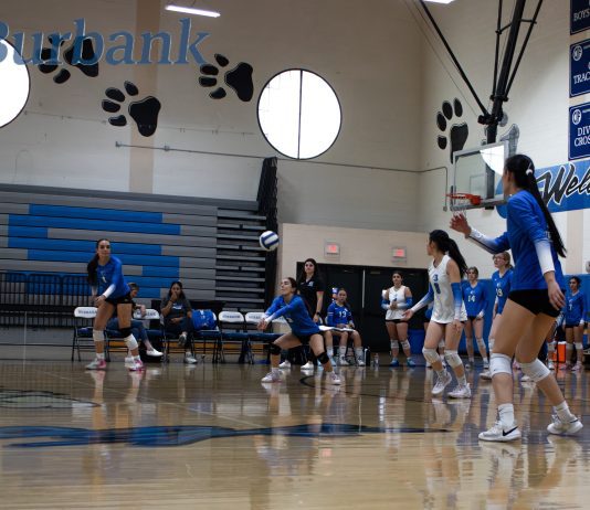 Burbank Girls Volleyball Victorious Over Visiting Glendale In Four Sets