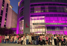 Disney Family Cancer Center Glows Pink for Breast Cancer Awareness Month