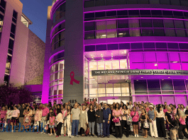Disney Family Cancer Center Glows Pink for Breast Cancer Awareness Month