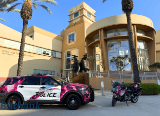 Burbank Police Go Pink in October for Breast Cancer Awareness Month
