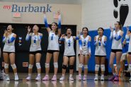 Burbank Girls Volleyball Aces First Playoff Test